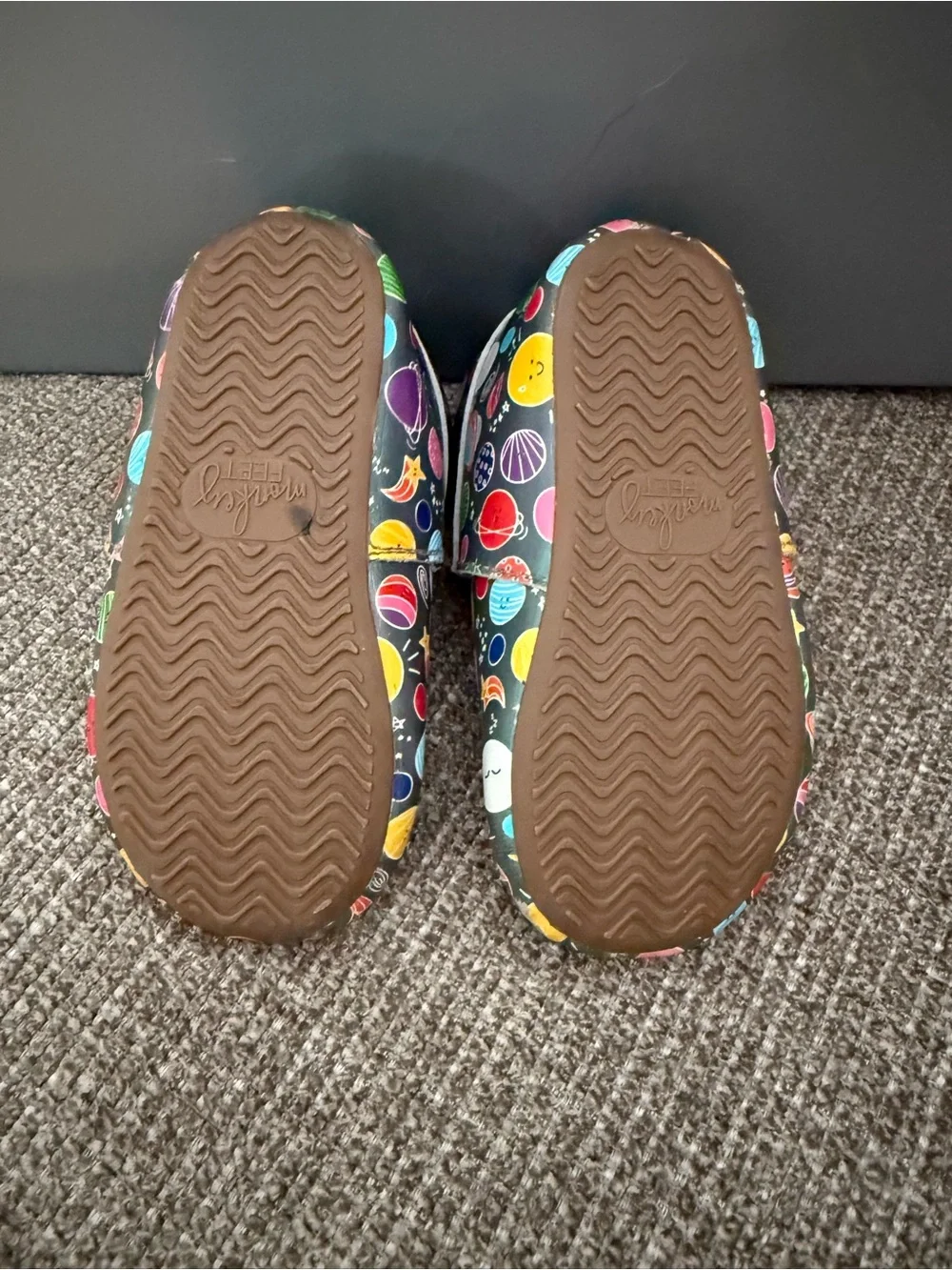 Kids Space Planet Slip-On Shoes in Multicolor